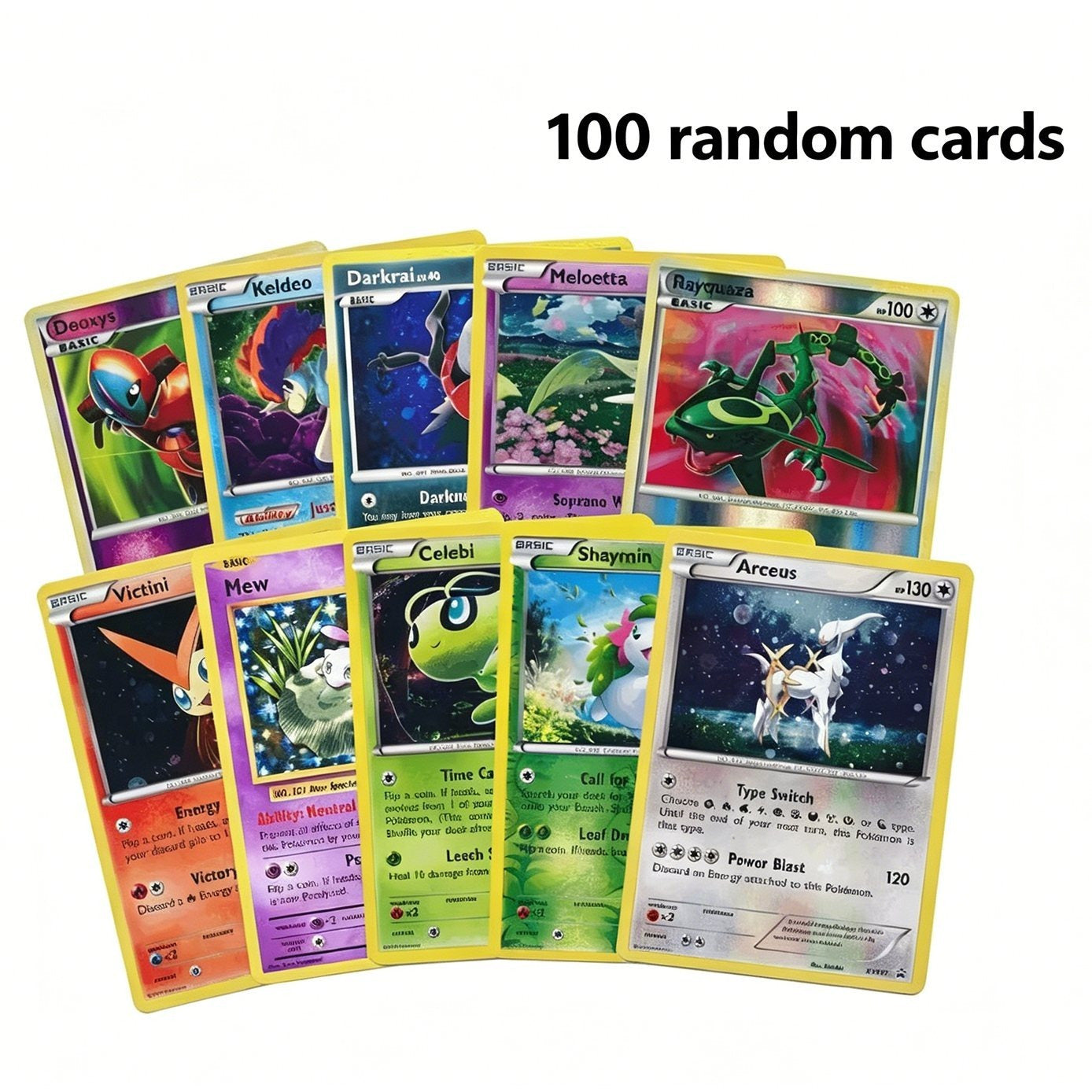 Trading Card Game 100- or 200-Card Character Assortment with Two Quantity Options and Mixed Artwork