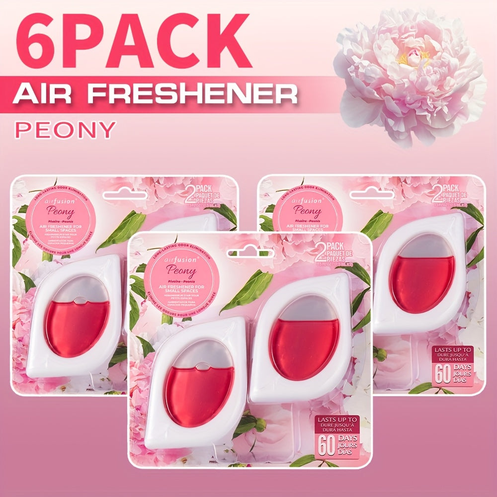 Air Freshener Odor Eliminator for Home Closet Bathroom Pets Small Space 0.25oz Up to 30 Days 6 Scents Eucalyptus Lavender Hawaiian Peach