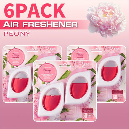 Air Freshener Odor Eliminator for Home Closet Bathroom Pets Small Space 0.25oz Up to 30 Days 6 Scents Eucalyptus Lavender Hawaiian Peach