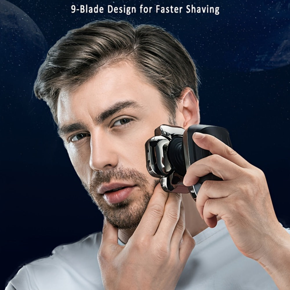 Bald Head Shaver Electric - 5-in-1 Rechargeable Grooming Kit with Type-C Fast Charging for Everyday Face, Beard and Body Grooming