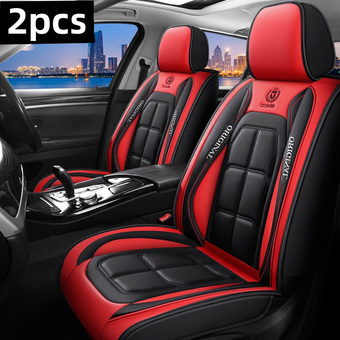 Padded Car Seat Covers in Five Colors with Single Front, Front Pair or Five-Seat Set Options