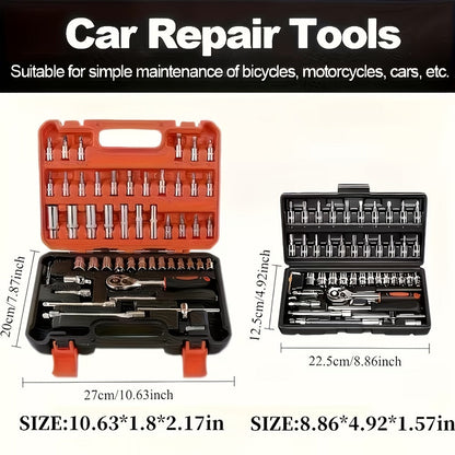 Home Tool Kit Professional, 46-Piece Essential DIY Set, 53-Piece Advanced Home & Auto Repair Kit, or 1000-Piece Complete Toolbox in Storage