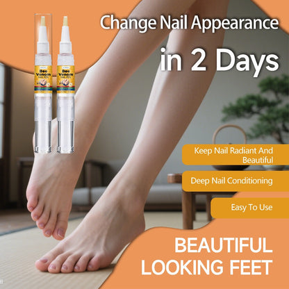 Toenail Pen with Bee Venom, Extra Strength Nail Hardener & Brightener, Nourishing Formula, Treatment
