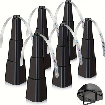 Fly Fans for Tables 6 Pack Fly Fan Holographic Blade Keep Flies Away from Food for Outdoor BBQ for Grilling, Camping and Outdoor Meals