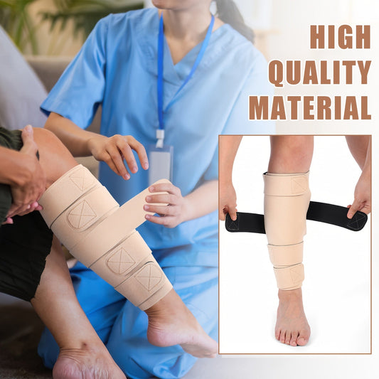 Compression Leg Wraps 2pcs Adjustable Lower Leg Support – Shin Splint Wrap for Leg Heaviness, Fatigue & Swelling Relief