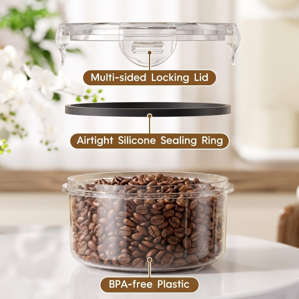 Food Storage Containers with Lids Airtight Plastic Meal Prep Containers Stackable Leak Proof BPA Free for Pantry Kitchen Refrigerator