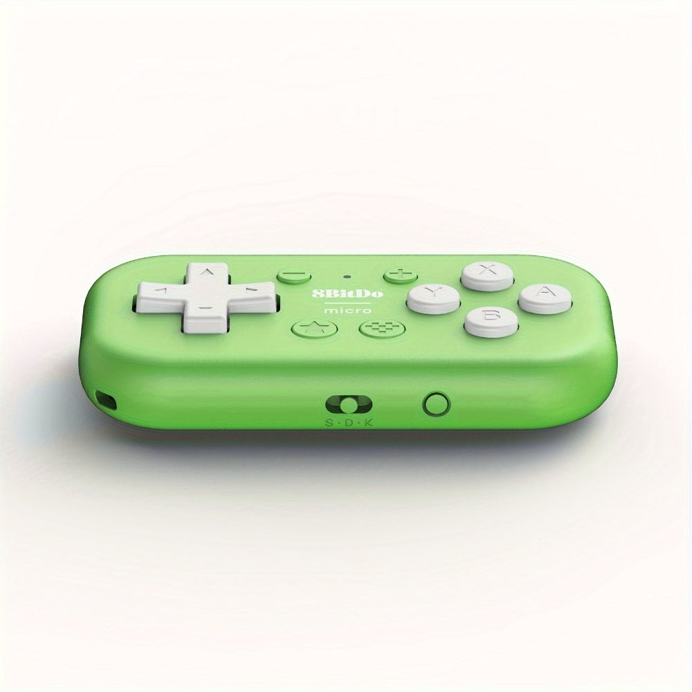 8BitDo Micro Bluetooth Gamepad Pocket Mini Controller for Nintendo Switch Android Raspberry Pi – Keyboard Mode Support Green