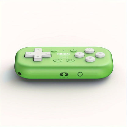 8BitDo Micro Bluetooth Gamepad Pocket Mini Controller for Nintendo Switch Android Raspberry Pi – Keyboard Mode Support Green