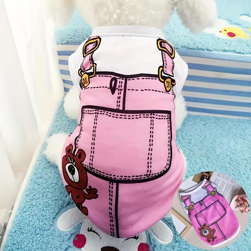 Dog Vest Lightweight Windproof Thermal Shirt for Small Dogs – Fashion Pet Costume for Teddy Bichon Pomeranian