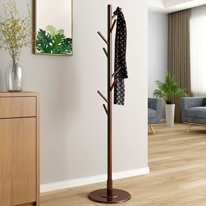 Coat Rack Freestanding Floor Standing - Vertical Clothes Hanger Stand for Bedroom Entryway Living Room Hallway