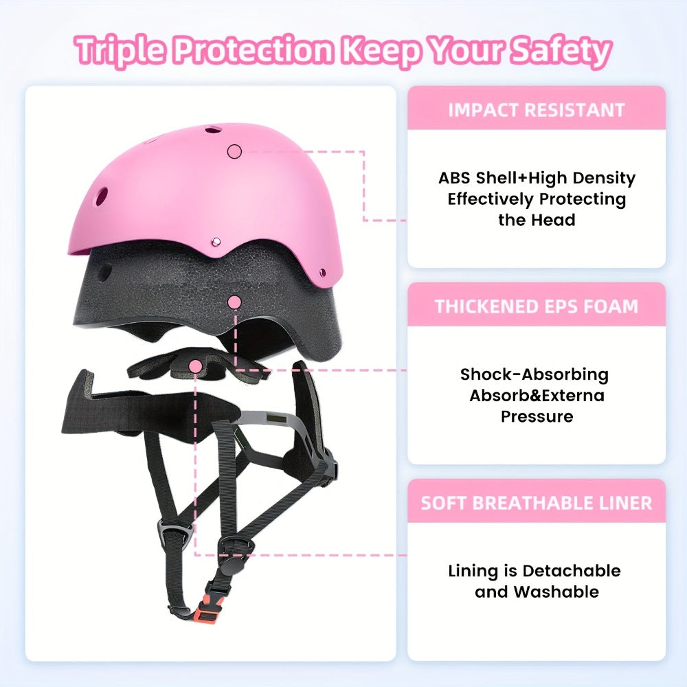 Kids Bike Helmet Adjustable XXS Toddler, ABS+EPS Unisex Sports Helmet with Removable Liner, 11 Vents