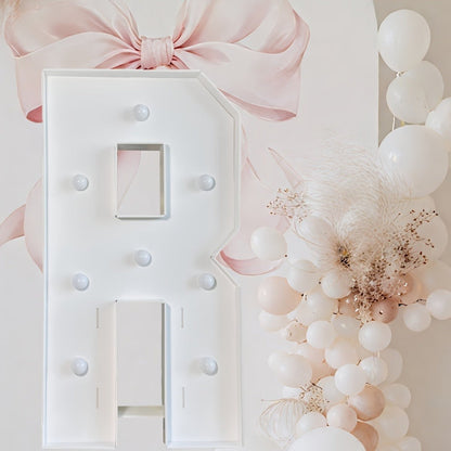 Marquee Letter Lights 3ft LED Light Up Letters for Weddings, Proposals & Celebrations – Cool White Lighted KT Board DIY Display Frame