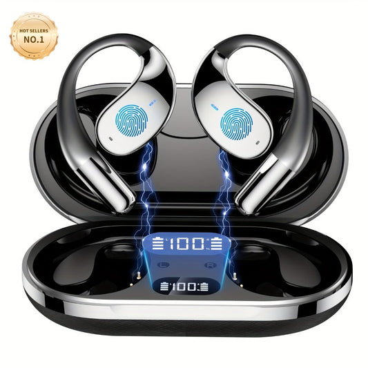 6-Mic AI Translation Bone Conduction Headset 144 Languages, Real-Time Translator Wireless Headphones