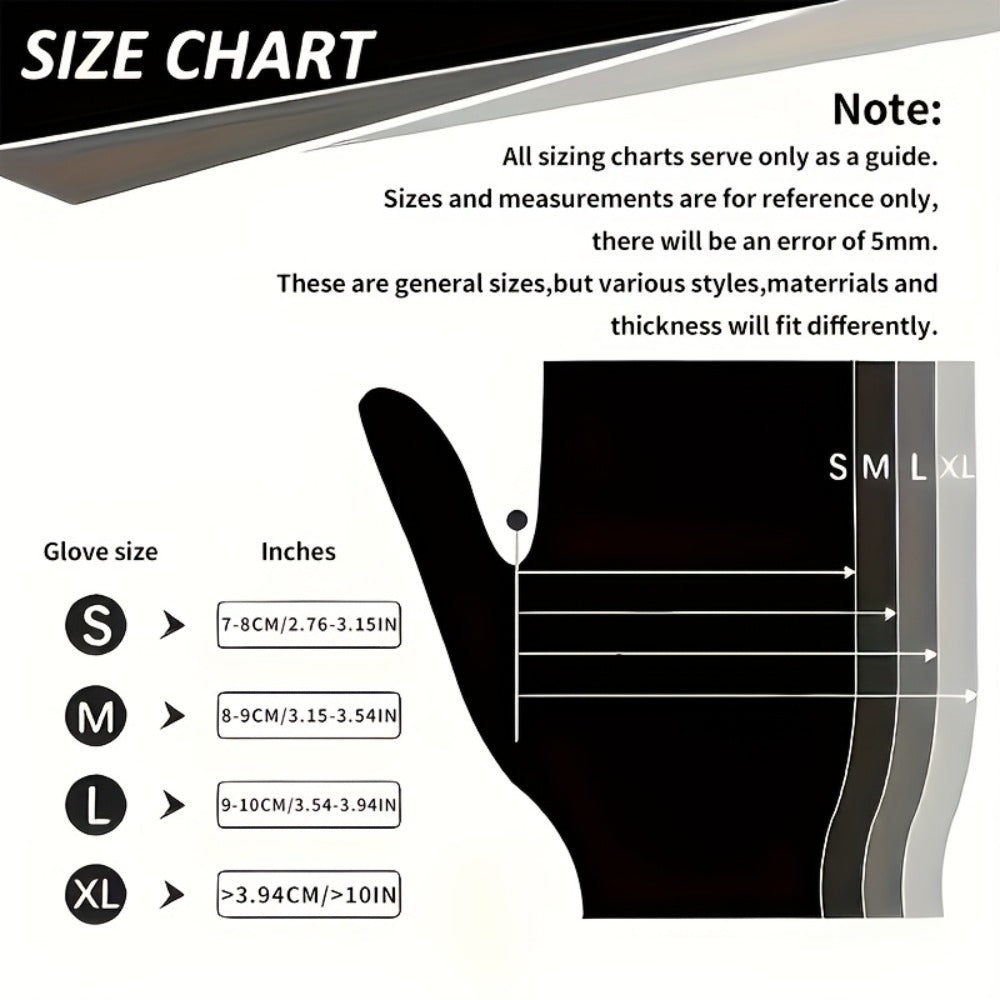Nitrile Disposable Gloves 200 Count, Black Latex-Free Powder-Free Exam Gloves, Touchscreen Compatible