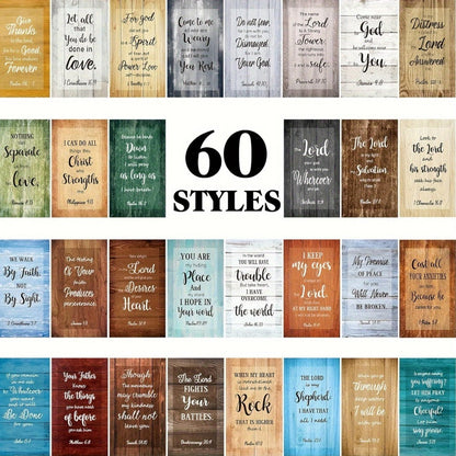 Bible Verse Cards 240 Pcs Bulk, Full Scripture Mini Prayer & Inspirational Quote Cards for Women Men Students