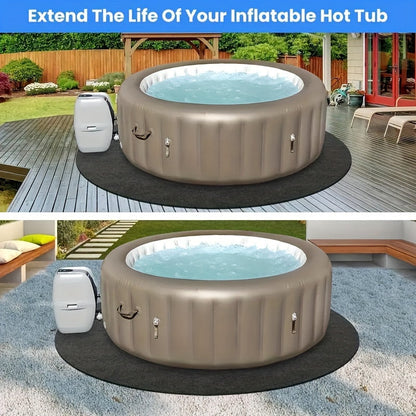 Hot Tub Mat for Garden, Patio and Yard Use, with the Listed Configuration, for Everyday Use and Organized Storage
