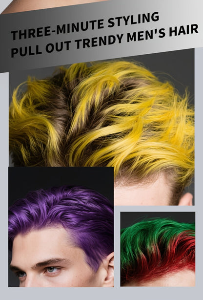 Hair Color Wax Temporary Hair Dye 3.53oz, 9 Vivid Shades, Easy Wash, Non-Damaging for Everyday Face, Beard and Body Grooming