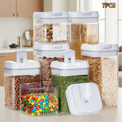 Plastic Food Storage Containers with Lids – Leak Proof Airtight Kitchen Organizer Set for Home Cooking, Dining and Outdoor Meals