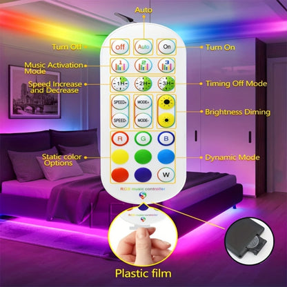 RGBIC TV Backlight Strip Lights for 10-85 Inch TV & Monitor, USB Powered Smart LED Bias Lighting with App Control
