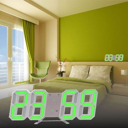 3D LED Digital Alarm Clock Colorful Night Light Home Decor Bedroom Desk Clock USB Powered for Entryways, Bedrooms and Living Spaces