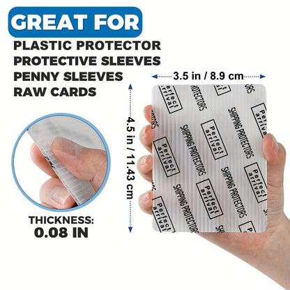 Trading Card Shipping Protectors 60/120/510 Count 3.5x4.5 Inch – Premium Rigid Plastic Card Mailer Inserts for Sports Cards