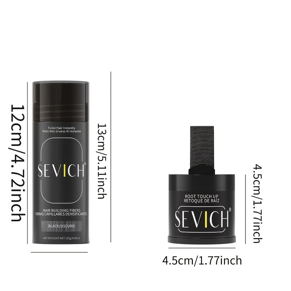 Thinning Hair Root Coverage Powder with Brush, Instant Hairline Concealer Natural Shadow Effect