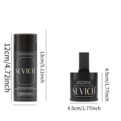 Thinning Hair Root Coverage Powder with Brush, Instant Hairline Concealer Natural Shadow Effect