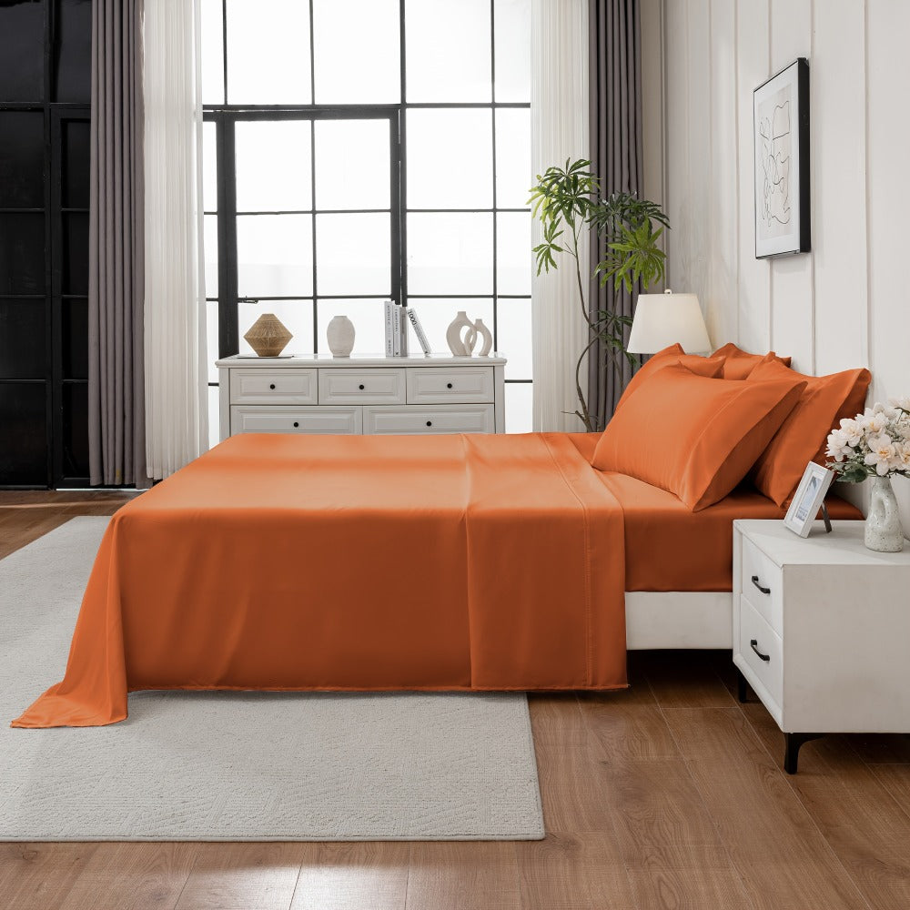 Bed Sheet Set Sanded Microfiber with 40–44 cm Pocket, Machine-Washable Care and Twenty-Plus Colors