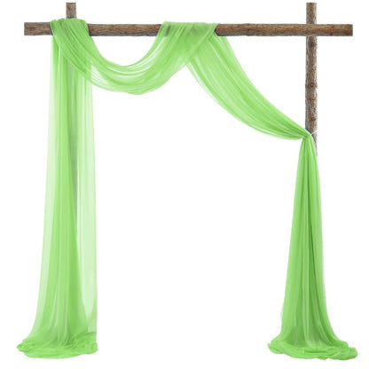 Sheer Gauze Backdrop Curtain, 31.5 x 315 Inches, in Ten Solid Colors for Draping or Hanging