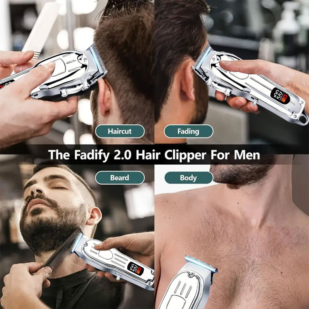 T-Blade Trimmer Set 2 or 3 Piece - USB Rechargeable Hair Clipper Beard Trimmer & Sideburns Shaver