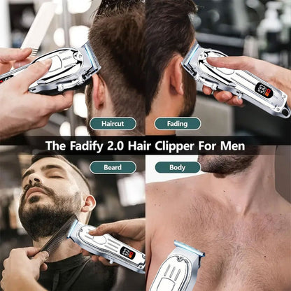 T-Blade Trimmer Set 2 or 3 Piece - USB Rechargeable Hair Clipper Beard Trimmer & Sideburns Shaver