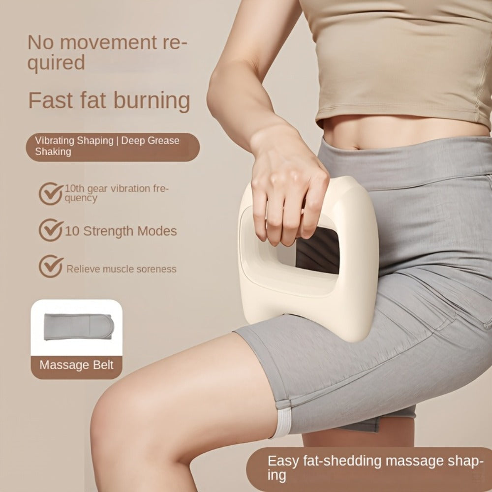 Massage Ring Fascia Massager – Mini Neck Waist & Full Body Muscle Relaxing Ring with Massage Belt, Multi-Function Fitness Relaxation Tool