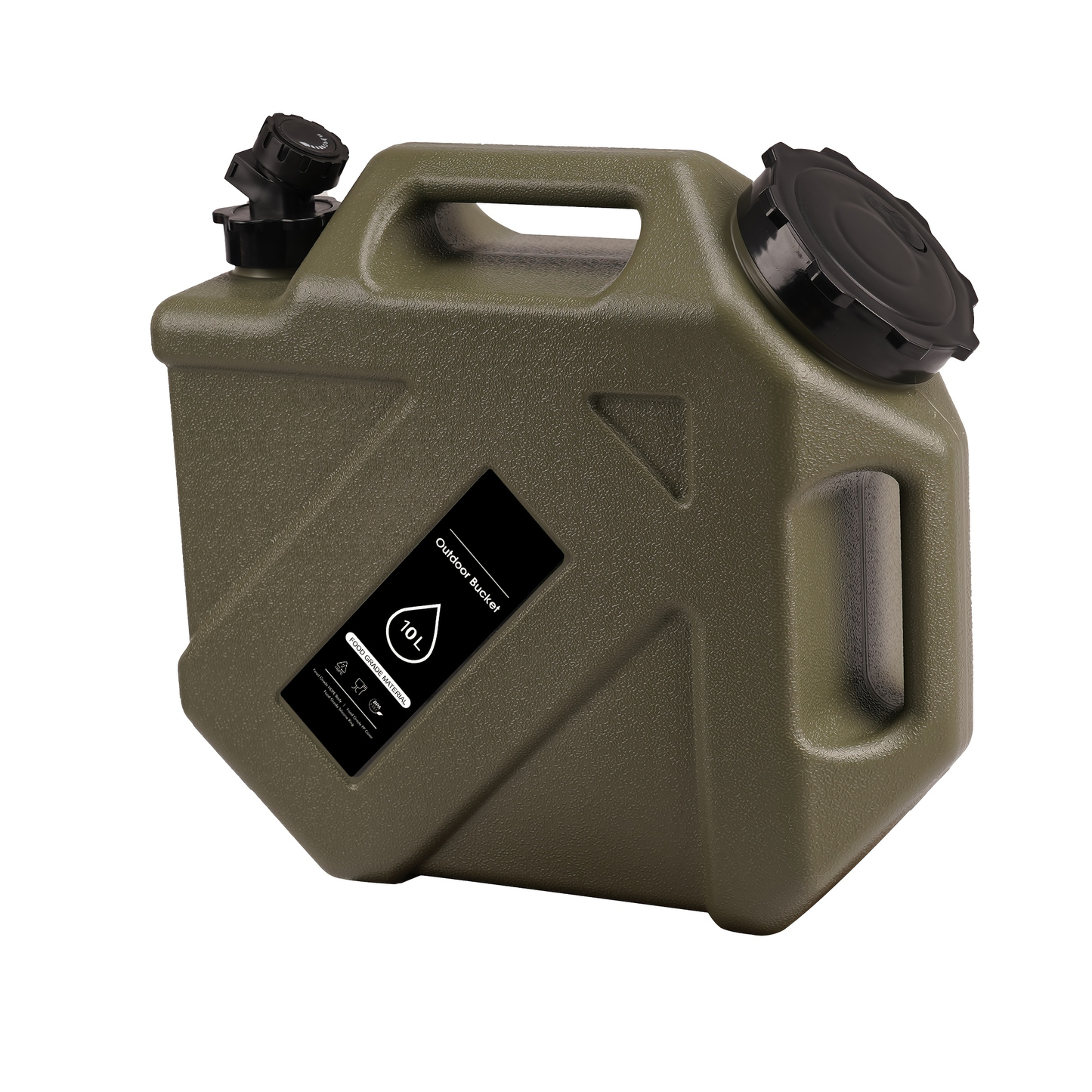 Water Storage Container with Spigot 2 Handles BPA Free PVC Collapsible Water Jug for Camping Outdoor RV Hiking Emergency Survival Portable