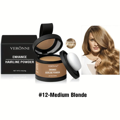 Hairline Shadow Powder Kit with Brush – Waterproof Hairline Concealer & Hair Root Touch Up Powder | Instant Fuller-Looking Hairline | 6