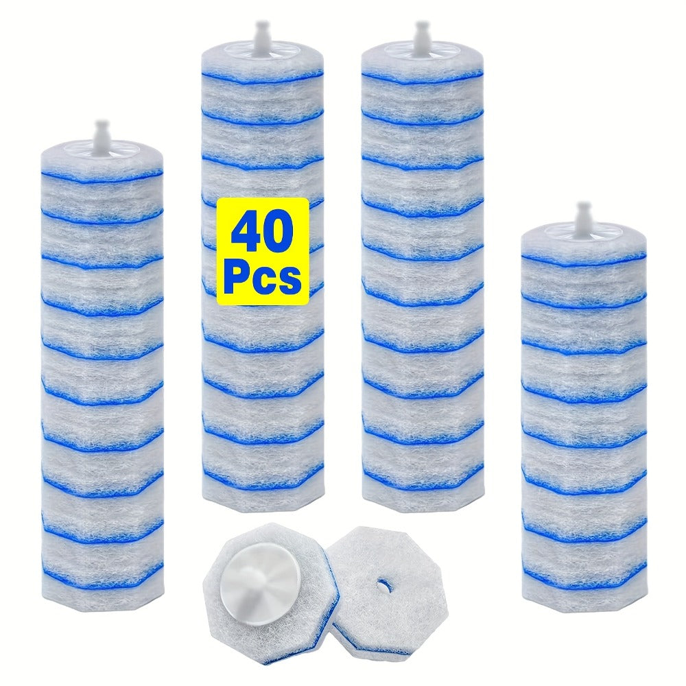Toilet Wand Refills Compatible with Clorox ToiletWand, Disposable Microfiber Toilet Bowl Cleaner Refills