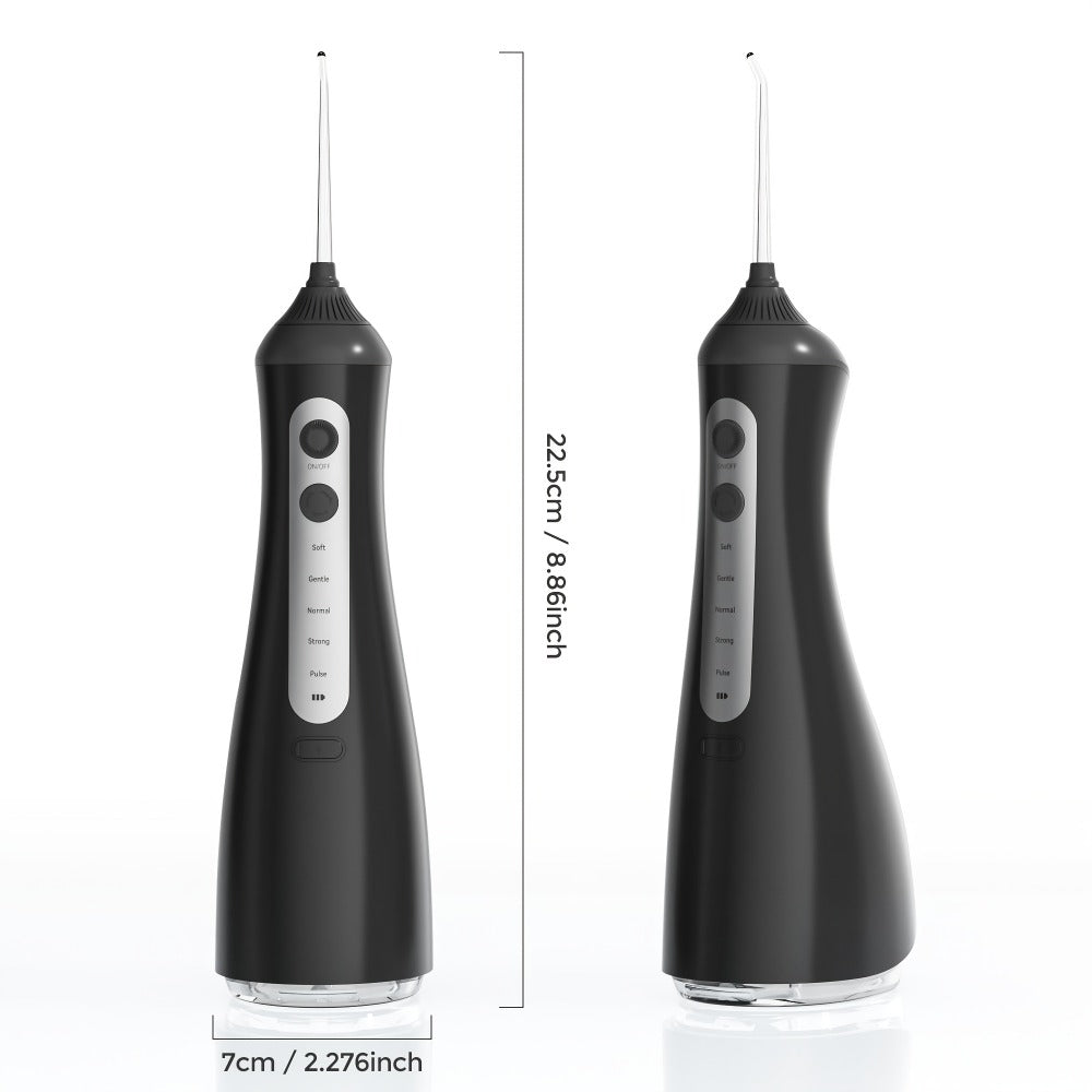 Water Flosser Cordless Oral Irrigator with Five Modes, Five Jet Tips, 1800mAh Battery and Pink or Black Options