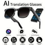Black AI Camera Glasses