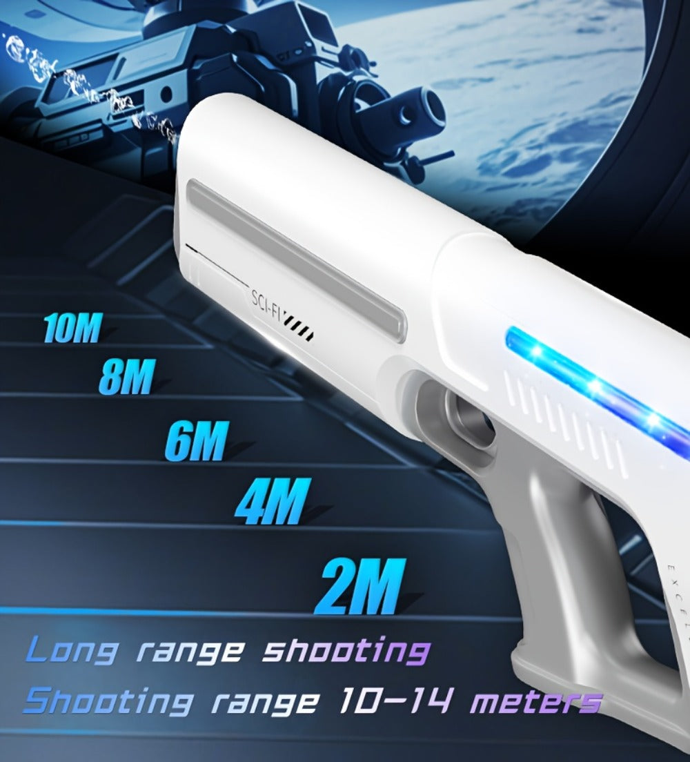 Electric Pulse-Light Water Blaster Bundle with Hard Case, Pictured Goggles and Three Color Choices