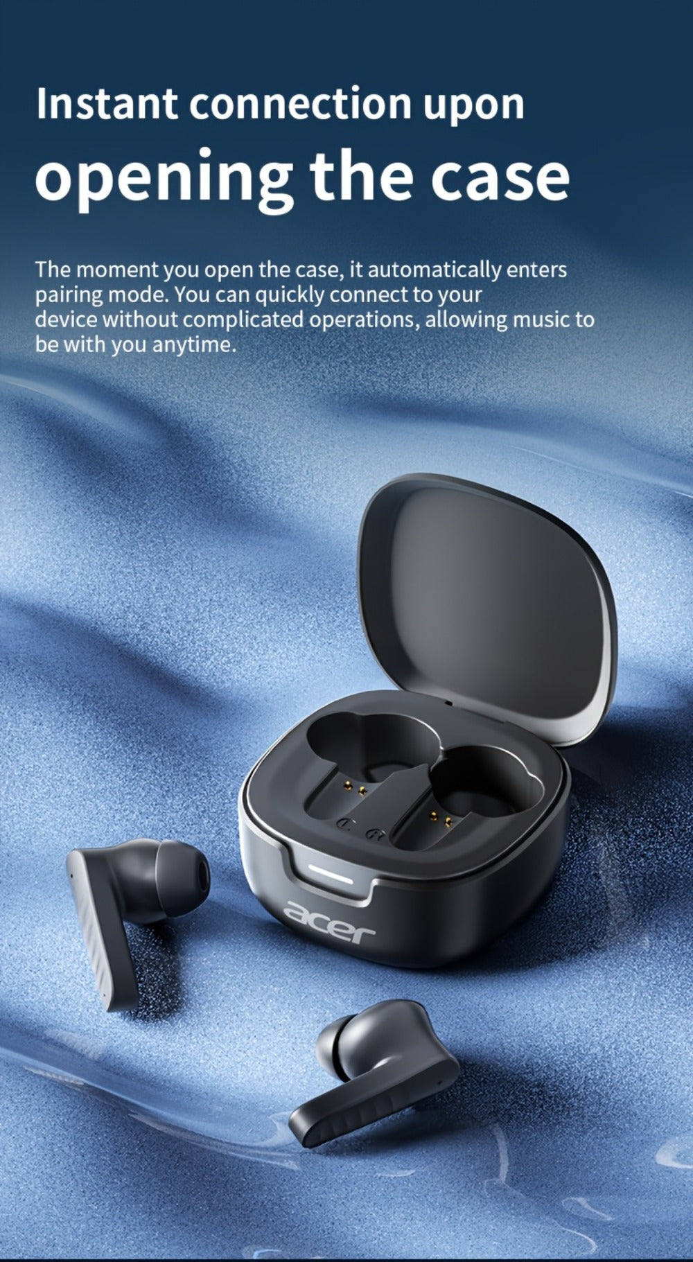 Wireless Earbuds Mini Lightweight In-Ear with ENC Call Processing, Touch Controls and Three Colors