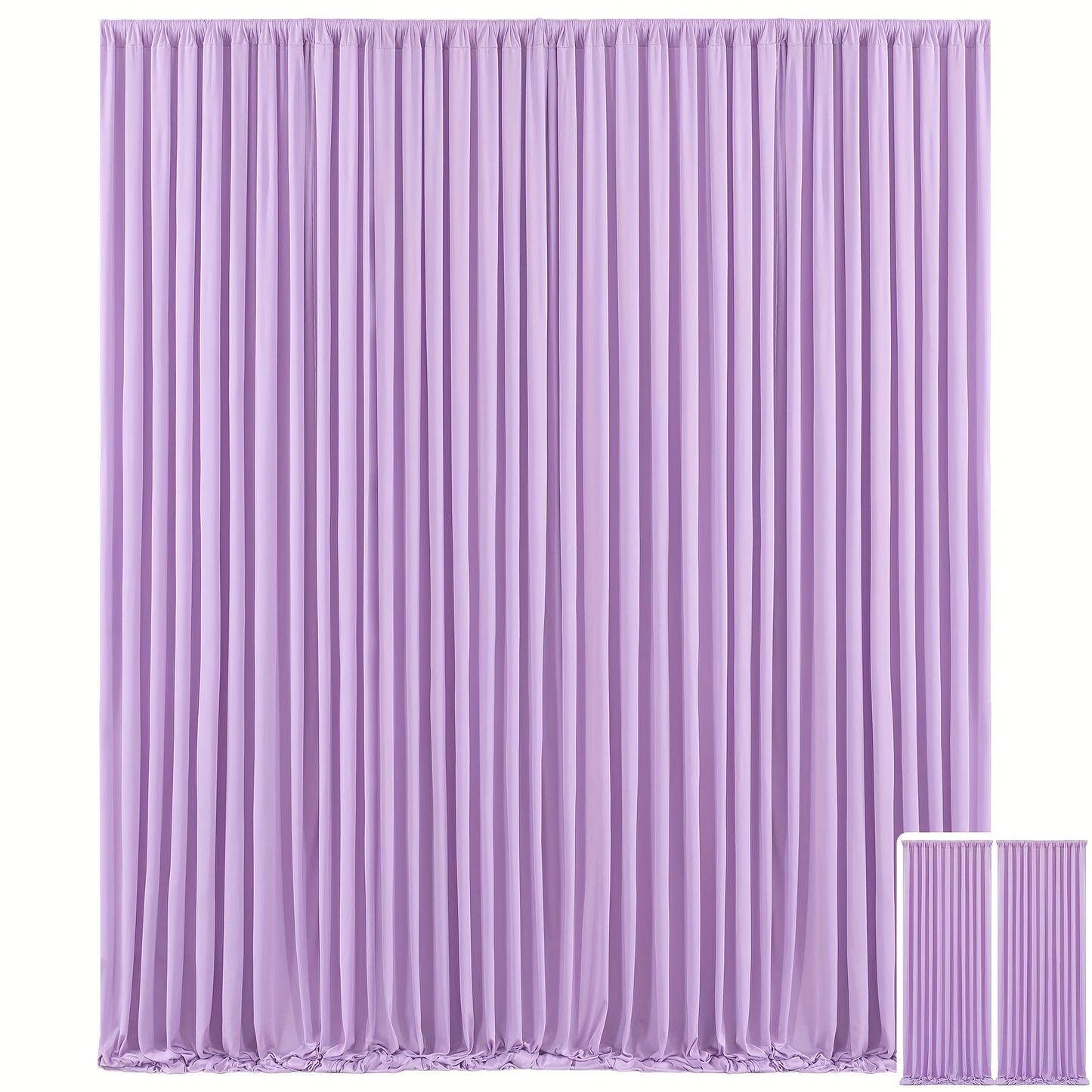 Party Backdrop Curtains 2pcs 59x118 Inch with Poles Wrinkle-Resistant Non-Transparent Fabric for an Everyday Personal Care Routine