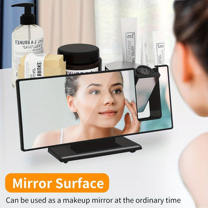 Digital Alarm Clock with LED Mirror Screen Projection Clock for Ceiling Wall Temperature Date for Entryways, Bedrooms and Living Spaces