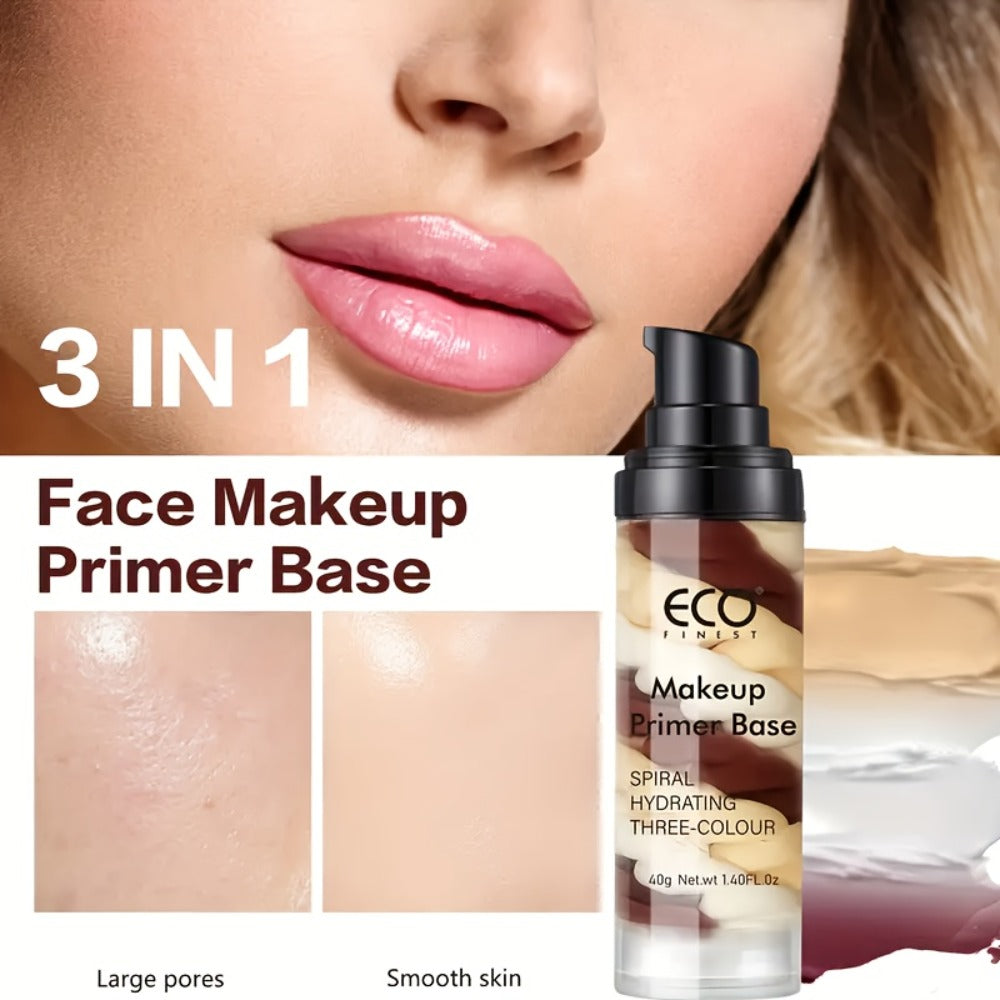 Face Primer 2-Pack with Squalane Pore Minimizer Even Skin Tone, Matte Satin Makeup Base Conceals Imperfections for All Skin Types Women