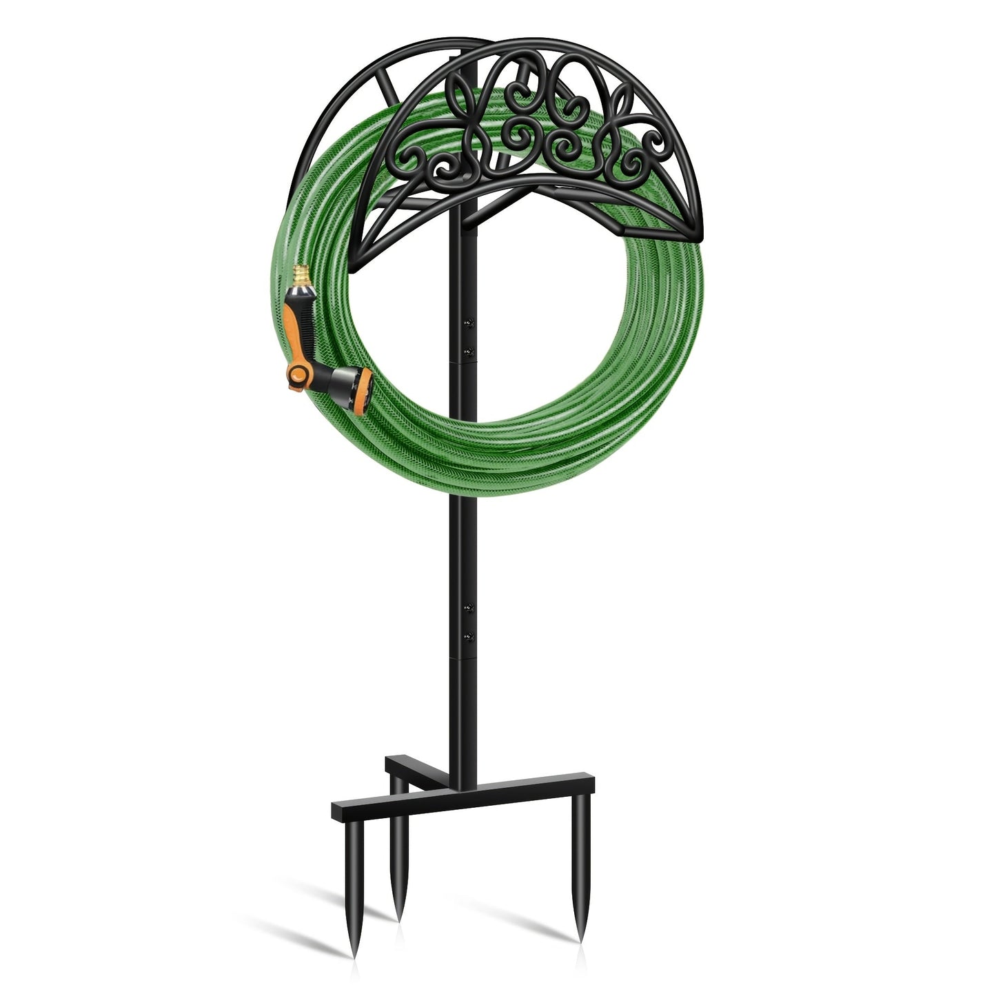 Garden Hose Holder Metal Freestanding | Lawn Patio Outdoor Hose Rack