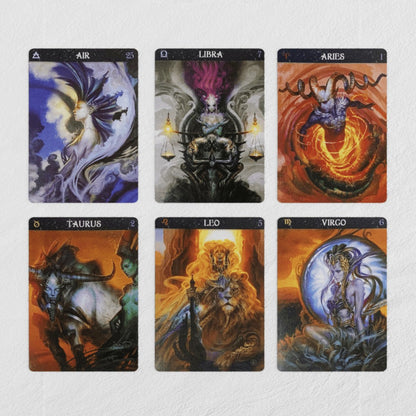 Tarot Card Deck Set 4pcs, Starseed Oracle, Paolo Barbieri Zodiac Oracle, Harmony Tarot & Wandering Spirit Tarot Cards