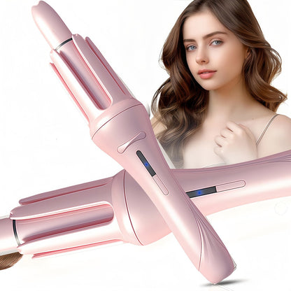 Automatic Curling Iron for Women with Ionic Technology, 4 Temperature Settings, 3 Timer Options, Dual-Direction Rotation
