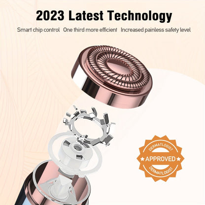 Electric Shaver for Women USB Rechargeable Epilator Hair Remover Face Bikini Legs Arms, for Everyday Face, Beard and Body Grooming