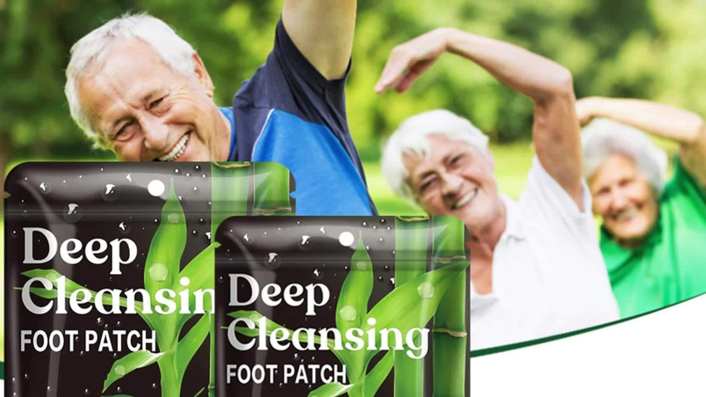 Foot Detox Pads 100pcs Overnight Bamboo Vinegar & Ginger Powder – Deep Cleansing Alcohol-Free Natural Plant Patches