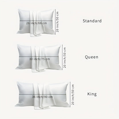 Microfiber Pillowcases Set of 4 – Soft Brushed 90GSM Wrinkle-Resistant Envelope Closure Pillow Covers, Queen & King Size, Multiple Colors