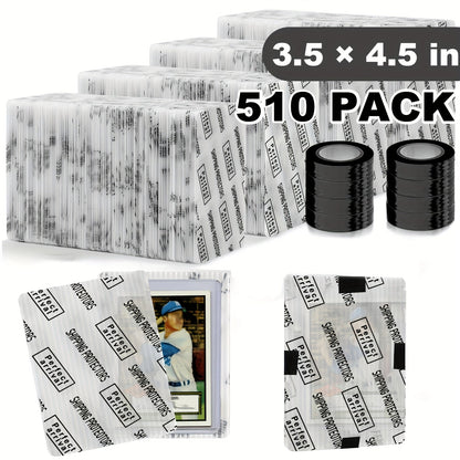 Trading Card Shipping Protectors 60/120/510 Count 3.5x4.5 Inch – Premium Rigid Plastic Card Mailer Inserts for Sports Cards