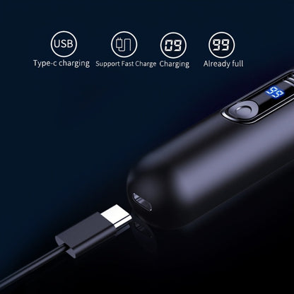Electric Nose Trimmer with LED Display – USB Rechargeable Painless Facial Hair Removal Device for Men & Women, Nose Ear & Eyebrow Trimmer